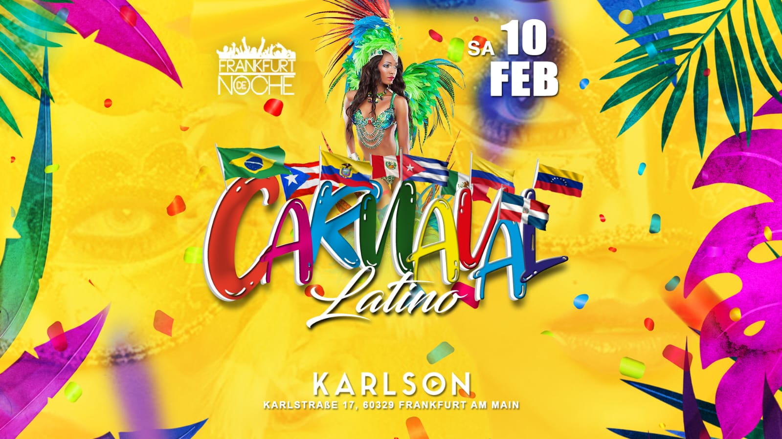 Carnaval Latino Karlson Event 10.02.24 – Karlson, Frankfurt