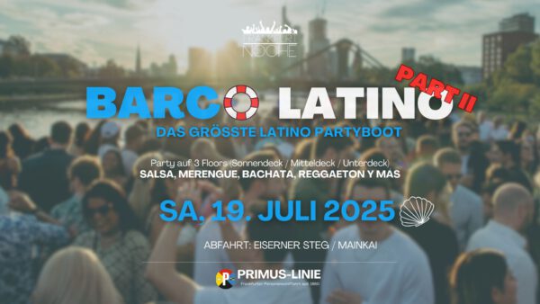 Early Bird Barco Latino 19.07