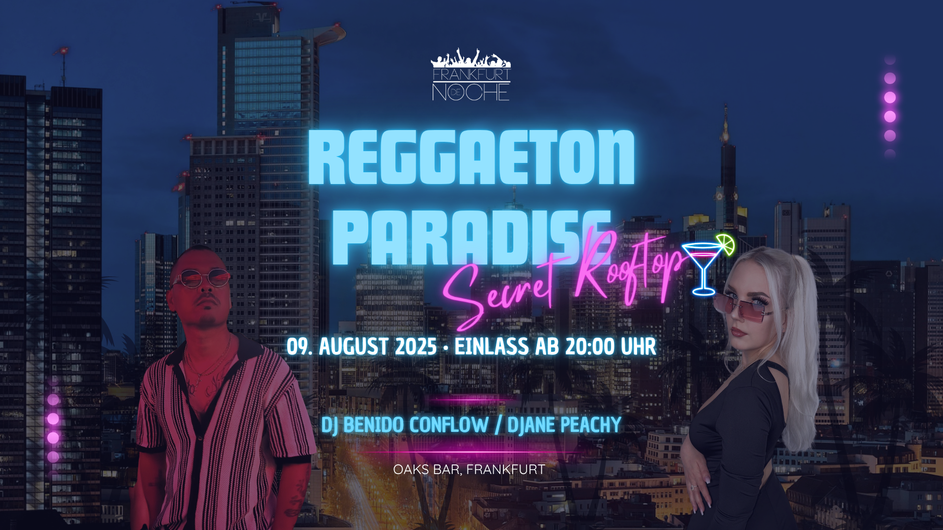 Reggaeton Paradise 09.08.2025 – OAKs Bar, Frankfurt